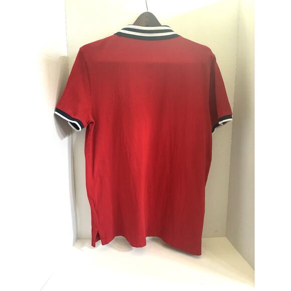 Polo Ralph Lauren Slim Fit Red Striped Mesh Polo (Men’s L) - Picture 7 of 12